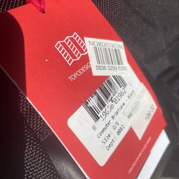 NWT TOPO Designs Commuter Briefcase In Black - Picture 9 of 10